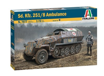 7077  техника и вооружение  Sd.Kfz. 251/8 AMBULANCE  (1:72) 800128307077
