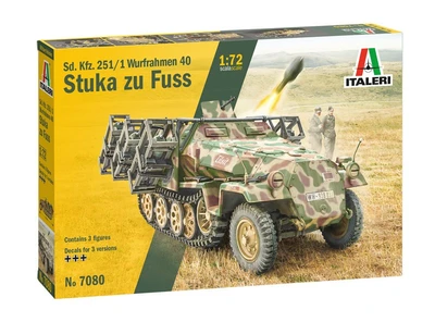 7080  техника и вооружение  Sd. Kfz. 251/1 Wurfrahmen Stuka zu Fuss  (1:72) 8001283070805