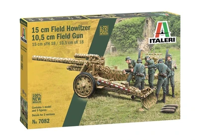7082  техника и вооружение  15 cm Field Howitzer / 10,5 cm Field Gun  (1:72) 800128307082