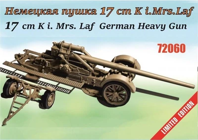 72060  техника и вооружение  Немецкое тяжелое орудие 17 cm K i.Mrs.Laf  (1:72) 2000002202561