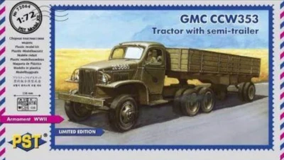 72064  техника и вооружение  GMC CCW 353 Tractor with Semitrailer  (1:72) 4811254000618