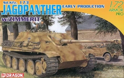 7241  техника и вооружение  Sd.Kfz. 173 Jagdpanther Early Production w/ Zimmerit  (1:72) 4545782063950