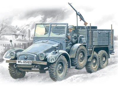 72451  техника и вооружение  Автомобиль  Крупп L2H143 Kfz70 (1:72) 2000000003900