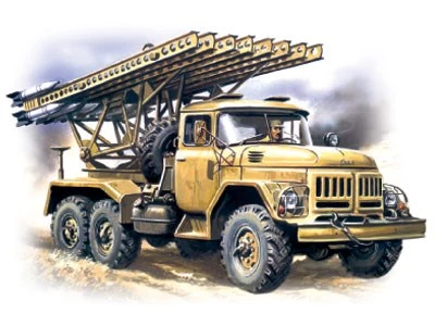 72814  техника и вооружение  БМ-13 - 16 на базе Зил-131 (1:72) 2000000004112