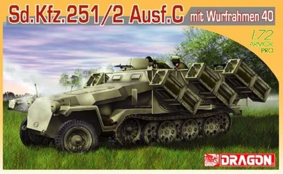 7306  техника и вооружение  Sd.Kfz. 251/1 Ausf. C mit Wurfrahmen 40 m. Schützenpanzerwagen  (1:72) 89195873064