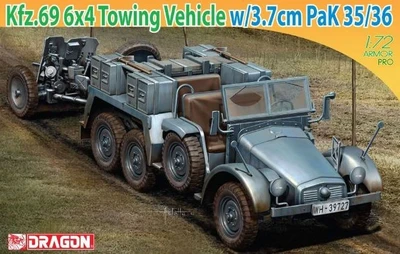 7419  техника и вооружение  Kfz. 69 Protzkraftwagen Krupp L2H143 & 3,7cm Pak 35/36  (1:72) 89195874191