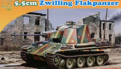 7488  техника и вооружение  5.5cm Zwilling Flakpanzer  (1:72) 89195874887