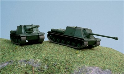 7503  техника и вооружение  САУ  ISU-122 (2 FAST ASSEMBLY MODELS) (1:72) 2000002114147