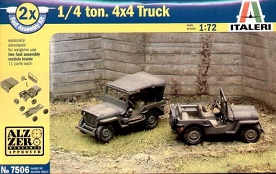 7506  техника и вооружение  Willys Jeep 1/4 Ton 4x4  (1:72) 8001283075060