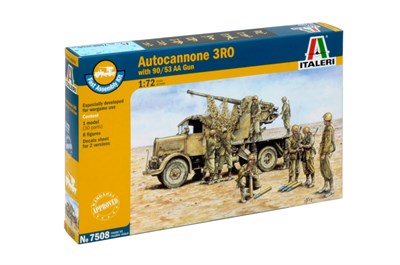 7508  техника и вооружение  AUTOCANNONE 3RO with 90/53 AA GUN - FAST ASSEMBLY  (1:72) 8001283075084