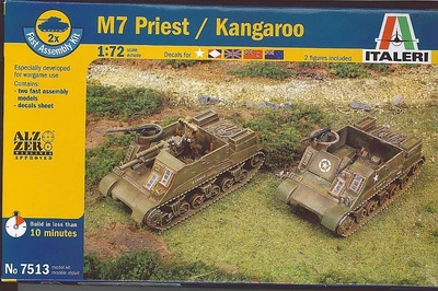 7513  техника и вооружение  САУ M7 Priest/Kangaroo (1:72) 2000002092537