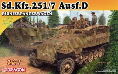 7605  техника и вооружение  Sd.Kfz.251/7 Ausf.D Pionierpanzerwagen  (1:72) 89195876058