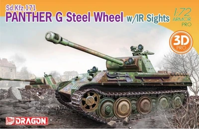 7697  техника и вооружение  Sd.Kfz.171 PANTHER G STEEL WHEEL w/IR SIGHT (3D PRO)  (1:72) 89195876973