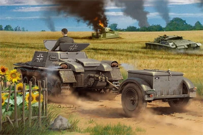 80146  техника и вооружение  Munitionsschlepper auf Panzerkampfwagen I Ausf A Ammo Trailer  (1:35) 6939319201461