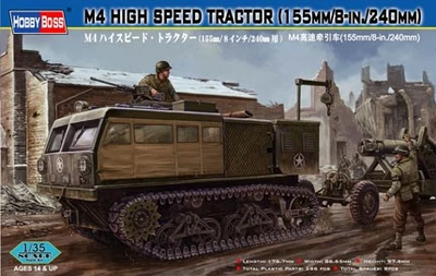 82408  техника и вооружение  M4 High Speed Tractor (155mm/8-in./240mm)  (1:35) 6939319224088