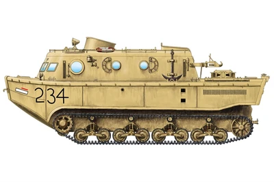 82918  техника и вооружение  German Land-Wasser-Schlepper (LWS) amphibious tractor Early  (1:72) 6939319229182