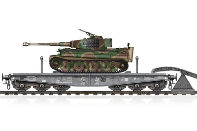 82934  техника и вооружение  Schwere Plattform SSyms 80&Pz.Kpfw.VI Ausf.E Tiger I (Mid Prod)  (1:72) 6939319229342