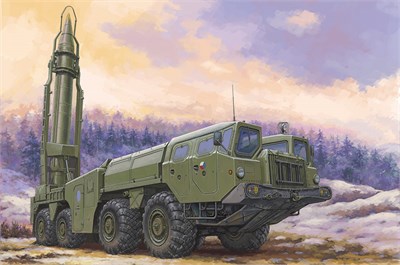 82939  техника и вооружение  Soviet 9P117M1 with R17 Rocket of 9K72 "Elbrus"(Scud B)  (1:72) 6939319229397