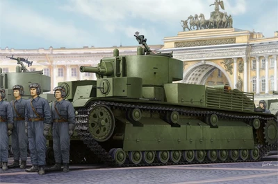 83854  техника и вооружение  Soviet T-28E Medium Tank  (1:35) 6939319238542