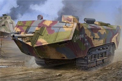83860  техника и вооружение  French Saint-Chamond Heavy Tank - Late  (1:35) 6939319238603