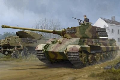 84531  техника и вооружение  Pz.Kpfw.VI Sd.Kfz.182 Tiger II (Henschel 1944 Prod) w/Zimmerit  (1:35) 6939319245311