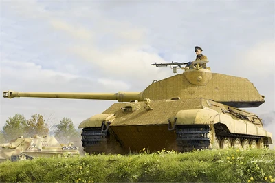 84558  техника и вооружение  Sd.Kfz.182 Tiger II (Porsche Early prod. vehicle Fgst.Nr.280009) (1:35) 6939319245588