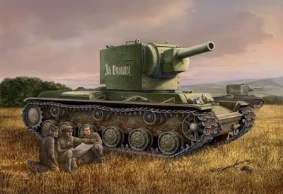 84816  техника и вооружение  Russian KV-2 Tank  (1:48) 6939319248169