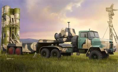 85511  техника и вооружение  Russian КР@З-260B Tractor with 5P85TE TEL S-300PMU  (1:35) 6939319255112