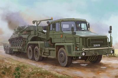 85527  техника и вооружение  Scammell Commander with 62 tonne Crane Fruehauf semi-trailer  (1:35) 6939319255273