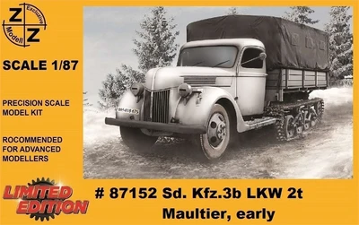 87152  техника и вооружение  Sd.Kfz.3b LKW 2t Maultier  (1:87) 2000002216520
