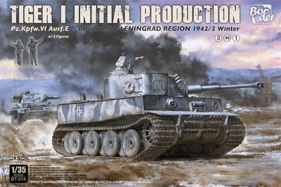 BT-014  техника и вооружение  Tiger I Initial Prod s.Pz.Abt.502 Leningrad 1942/43 Winter  (1:35) 6971995748243