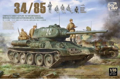 BT-027  техника и вооружение  Танк-34/85, Composite Turret, 112 Plant  (1:35) 6971995748373