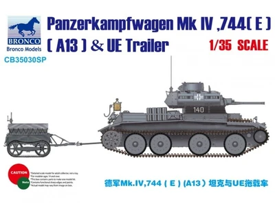 CB35030SP  техника и вооружение  Panzerkampfwagen Mk IV, 744(E) (A13) & UE Trailer  (1:35) 4544032742225