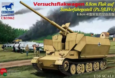 CB35062  техника и вооружение  Versuchsflakwagen 8.8cm Flak auf Sonderfahrgestell (PzSfl.IVc) (1:35) 4544032687380