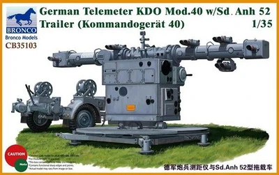 CB35103  техника и вооружение  German Telemeter KDO Mod.40 W/Sd.Anh. 52 Trailer  (1:35) 4544032691271