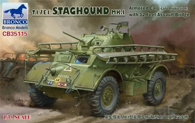 CB35115  техника и вооружение  T17E1 Staghound MK.1 (Late) w/ 12 feet Assault Bridge  (1:35) 4544032762490