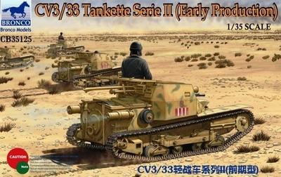 CB35125  техника и вооружение  CV3/33 Tankette Serie II (Early Production)  (1:35) 6970162339116