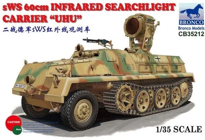 CB35212  техника и вооружение  sWS 60cm Infrared Searchlight Carrier "UHU"  (1:35) 4544032742256