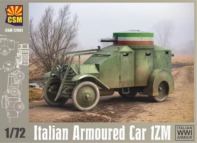 CSM72001  техника и вооружение  Italian Armoured Car 1ZM  (1:72) 4751032600503