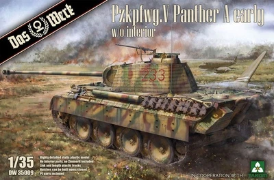 DW35009  техника и вооружение  Pzkpfwg.V Panther A early w/o interior  (1:35) 4260191520916