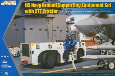 K48115  техника и вооружение  US NAVY Ground Supporting Equipment Set with STT Tractor  (1:48) 9588838161496