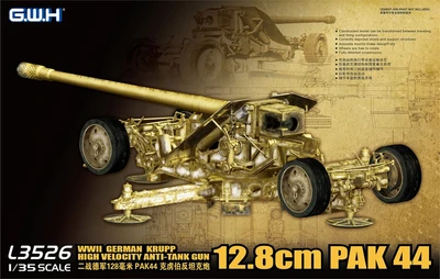 L3526  техника и вооружение  WWII German Krupp 12.8cm Pak 44  (1:35) 6947917000263