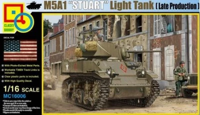 MC16006  техника и вооружение  M5A1 "STUART" LIGHT TANK (Late Production)  (1:16) 2000002047773