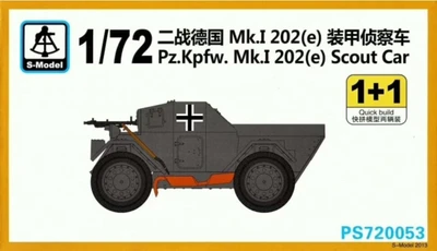 PS720053  техника и вооружение  Pz.Kpfw. Mk.I 202 (e) Scout Car 1+1 Quickbuild  (1:72) 2000000192895