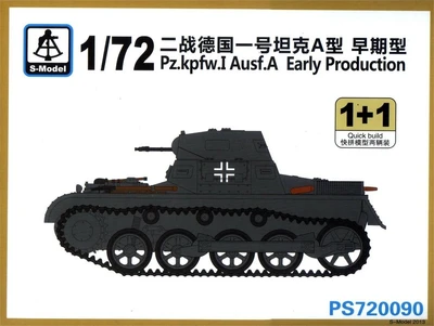 PS720090  техника и вооружение  Pz.kpfw.I Ausf.A Early Production 1+1 Quickbuild  (1:72) 2000000217505