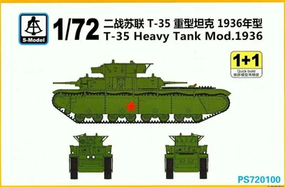 PS720100  техника и вооружение  T-35 Heavy Tank Mod.1936 1+1 Quickbuild  (1:72) 2000000193021