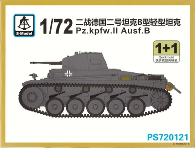 PS720121  техника и вооружение  Pz.Kpfw. II Ausf. B 1+1 Quickbuild  (1:72) 2000000217529