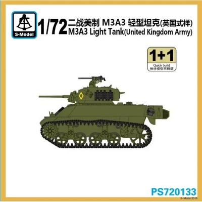 PS720133  техника и вооружение  M3A3 Light Tank (United Kingdom Army) 1+1 Quickbuild  (1:72) 2000000193076