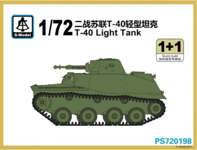 PS720198  техника и вооружение  T-40 Light Tank 1+1 Quickbuild  (1:72) 2000000193212