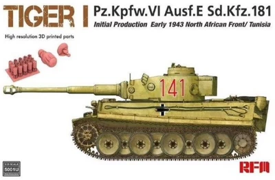 RM-5001u  техника и вооружение  Tiger I Initial Production Early 1943 North Africa/Tunisia  (1:35) 4897062620699
